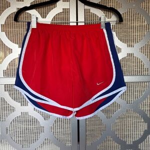 Nike Red and Blue Athletic Shorts